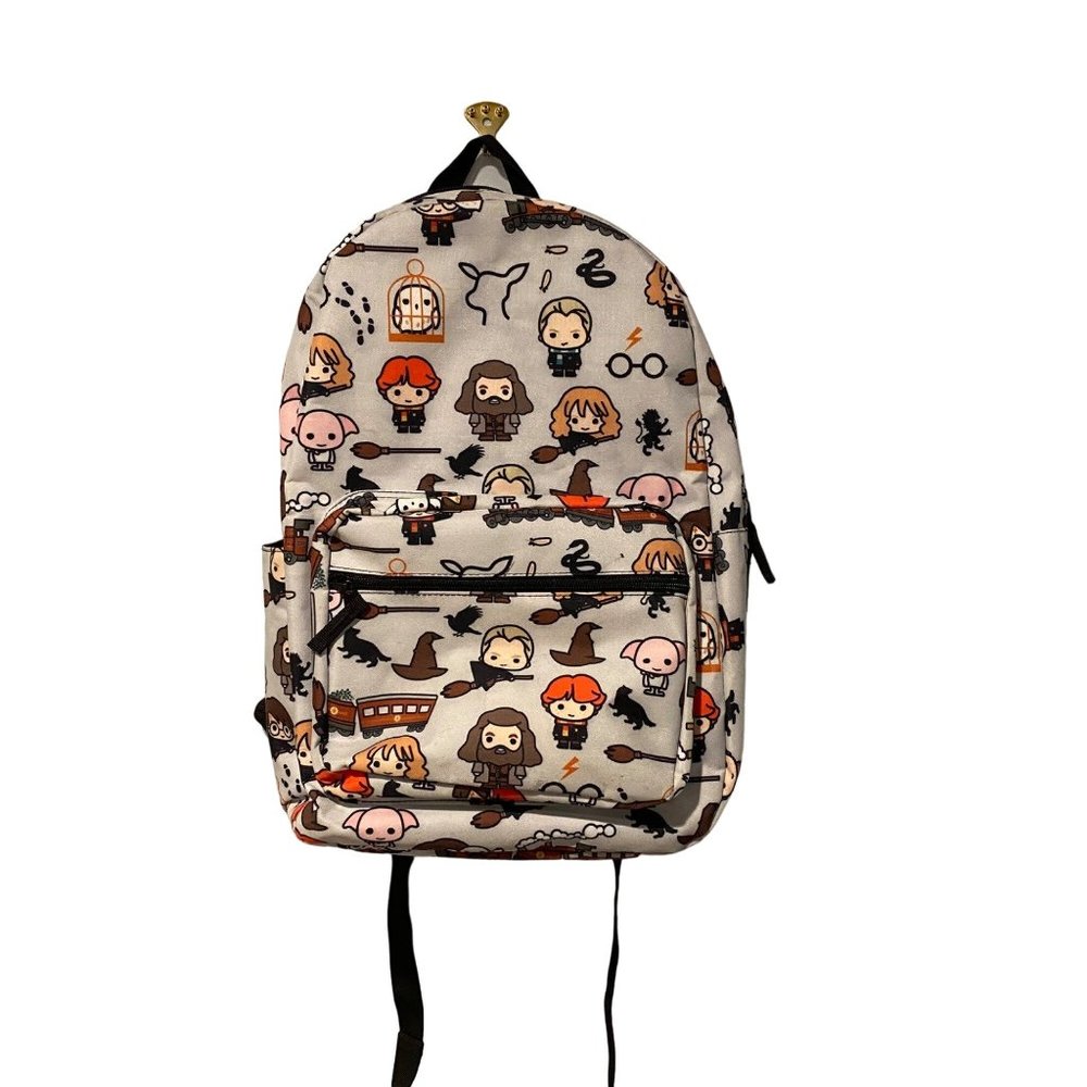 Bloworld Harry Potter themed backpack with zips and water resistant linings
